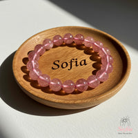 Strawberry Quartz Stretch Bracelet | Crystal Jewelry