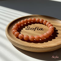 Sunstone Beaded Bracelet | Crystal Jewelry