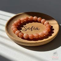 Sunstone Beaded Bracelet | Crystal Jewelry