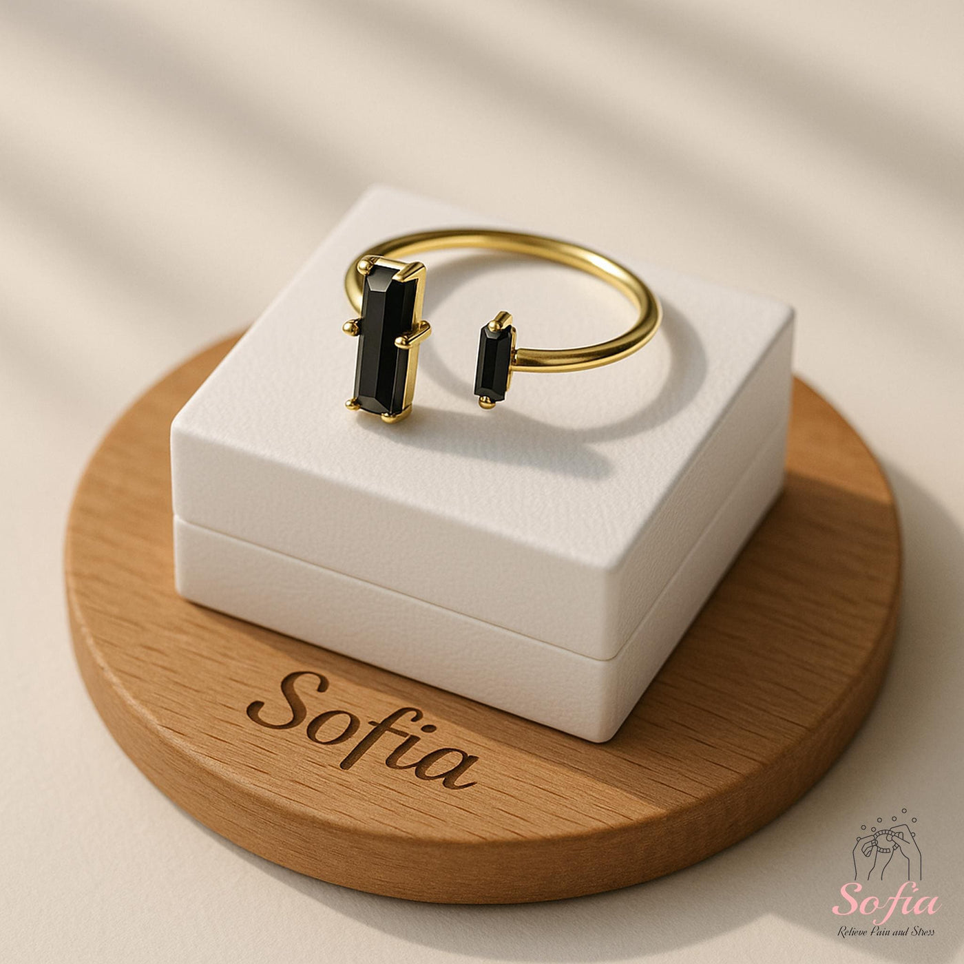 Obsidian Open Ring | Protective Crystal Rings - Personalized Available