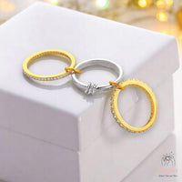 14K Gold Stack Ring | Statement Eternity Ring US 8
