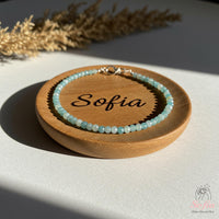 Amazonite Anklet | 2MM Faceted Beads | Dainty Summer Styling Accessories