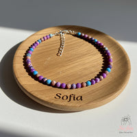 Sea Sediment Jasper Anklet | 4MM Polished Beads | Dainty Summer Styling Accessories
