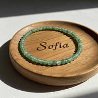 4MM Green Aventurine Bracelet | Dainty Beaded Crystal Jewelry