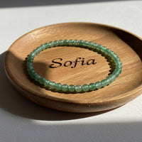 4MM Green Aventurine Bracelet | Dainty Beaded Crystal Jewelry