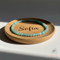 4MM Amazonite Bracelet | Dainty Beaded Crystal Jewelry