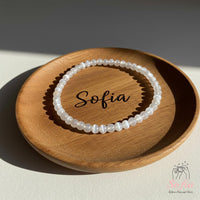 4MM Selenite Bracelet | Dainty Beaded Crystal Jewelry