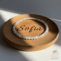 4MM Selenite Bracelet | Dainty Beaded Crystal Jewelry