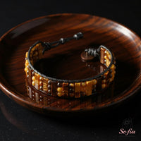 Tigers Eye Beaded Bracelet | Beaded Crystal Jewelry