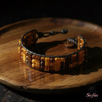 Tigers Eye Beaded Bracelet | Beaded Crystal Jewelry