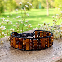 Tigers Eye Beaded Bracelet | Beaded Crystal Jewelry