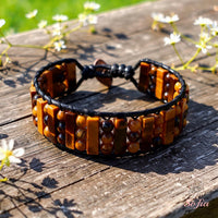 Tigers Eye Beaded Bracelet | Beaded Crystal Jewelry