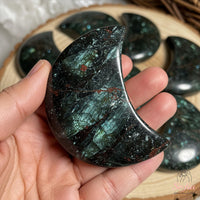 Arfvedsonite Crystal Moon | Crystal Stone Decor