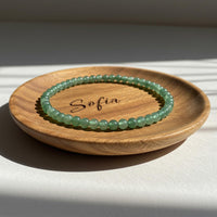 4MM Green Aventurine Bracelet | Dainty Beaded Crystal Jewelry