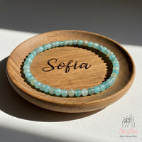 4MM Amazonite Bracelet | Dainty Beaded Crystal Jewelry
