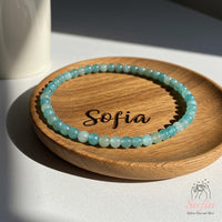 4MM Amazonite Bracelet | Dainty Beaded Crystal Jewelry
