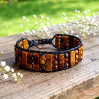 Tigers Eye Beaded Bracelet | Beaded Crystal Jewelry
