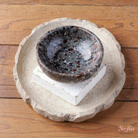 UV-Reactive Yooperlite Crystal Bowl | Crystal Stone Decor