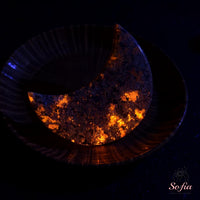 UV-Reactive Yooperlite Crystal Moon | Crystal Stone Decor