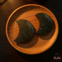 Arfvedsonite Crystal Moon | Crystal Stone Decor
