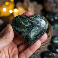 Arfvedsonite Crystal Heart | Crystal Stone Decor