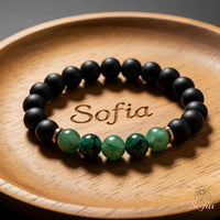 Jade & Onyx Bracelet | Beaded Crystal Jewelry
