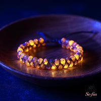 Yooperlite Bracelet UV-Reactive | Layering Gemstone Jewelry