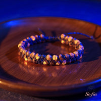 Yooperlite Bracelet UV-Reactive | Layering Gemstone Jewelry