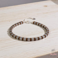 Hematite Bracelet Cube Beads | Layering Gemstone Jewelry