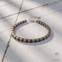 Hematite Bracelet Cube Beads | Layering Gemstone Jewelry