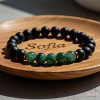 Jade & Onyx Bracelet | Beaded Crystal Jewelry