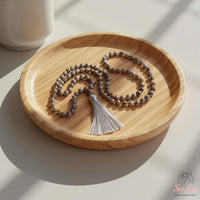 UV-Reactive Yooperlite Tassel Necklace | 108 Mala Beads Jewelry
