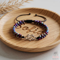 Infinite Heart Jasper Bracelet | Layering Gemstone Jewelry