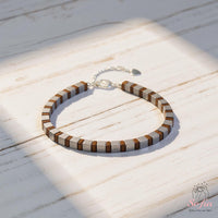 Hematite Bracelet Cube Beads | Layering Gemstone Jewelry
