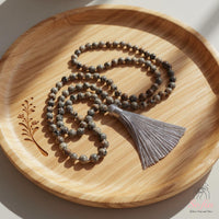 UV-Reactive Yooperlite Tassel Necklace | 108 Mala Beads Jewelry