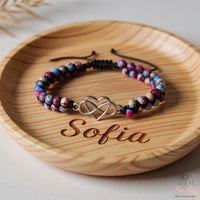 Infinite Heart Jasper Bracelet | Layering Gemstone Jewelry