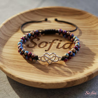 Infinite Heart Jasper Bracelet | Layering Gemstone Jewelry