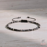 Snowfllake Obsidian Bracelet | Delicate Layering Gemstone Jewelry