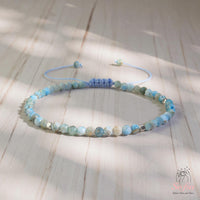 Larimar Bracelet | Delicate Layering Gemstone Jewelry