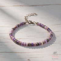 Amethyst & Hematite Bracelet | Crystal Jewelry