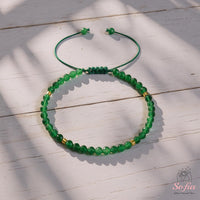 Smaragd-Armband | Zarter Edelsteinschmuck zum Layering