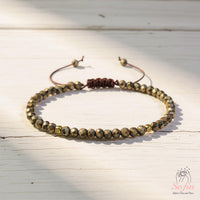 Pyrite Bracelet | Delicate Layering Gemstone Jewelry