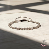 Smoky Quartz Bracelet | Delicate Layering Gemstone Jewelry
