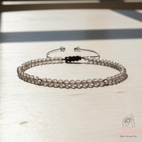 Smoky Quartz Bracelet | Delicate Layering Gemstone Jewelry