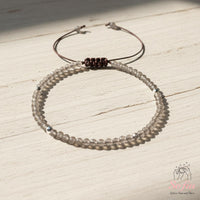 Smoky Quartz Bracelet | Delicate Layering Gemstone Jewelry