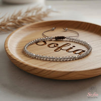Smoky Quartz Bracelet | Delicate Layering Gemstone Jewelry