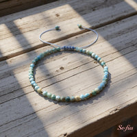 Larimar Bracelet | Delicate Layering Gemstone Jewelry