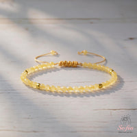 Citrine Bracelet | Delicate Layering Gemstone Jewelry