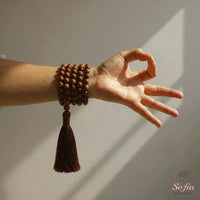Red Creek Jasper Tassel Necklace | 108 Mala Beads Jewelry