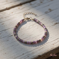 Amethyst & Hematite Bracelet | Crystal Jewelry